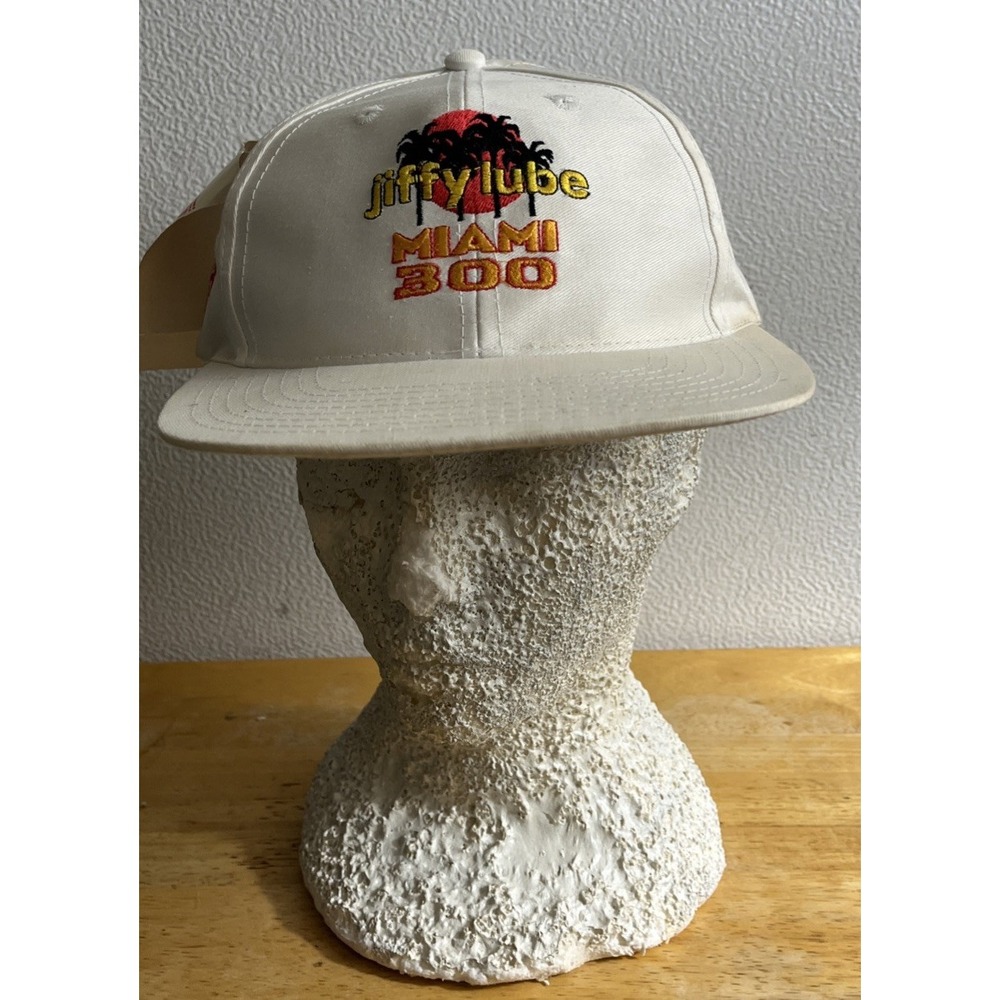 Vintage Jiffy Lube Miami 300 Cap With Tags Some Discoloration‎ Strapback